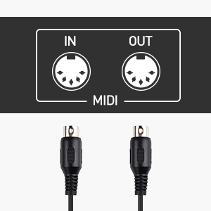 Cable Matters 2-Pack 5 Pin DIN MIDI Cable, 5 Pin MIDI Cable - 6 Feet