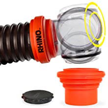 4-in-1 adapter; transparent elbow; RV sewer hose