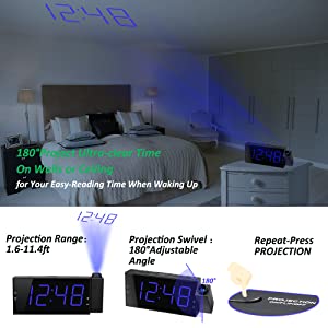 projection alarm clock