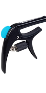 Guitto GGC-02 Guitar Capo, Electric Guitar Capo, for Acoustic Guitar, Bass and Ukulele, Clamp Capo