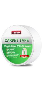 Double sided carpet tape rug tape