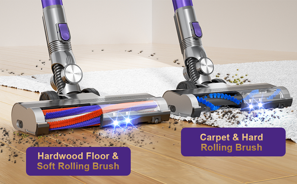 Powerful Suction Stick Vacuum for Hard Floor Carpet Pet Hair