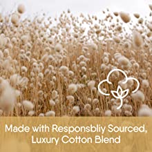Made with responsibly sourced, luxury cotton blend