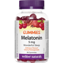 webber naturals melatonin 5 mg gummies sleep support