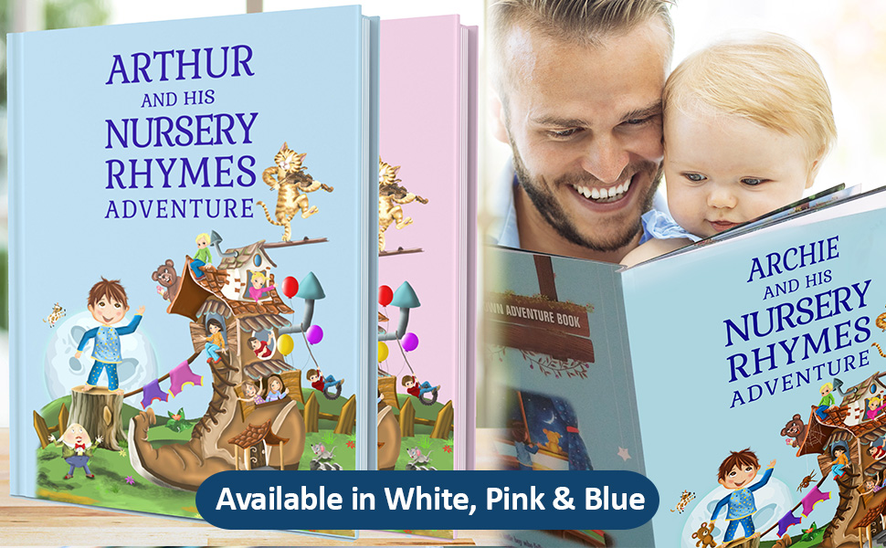 childrens book of classic nursery rhymes and personalized poems handmade for kids ages 0-4 years old