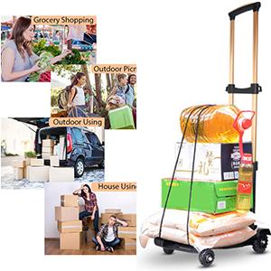 folding hand truck for moving shopping