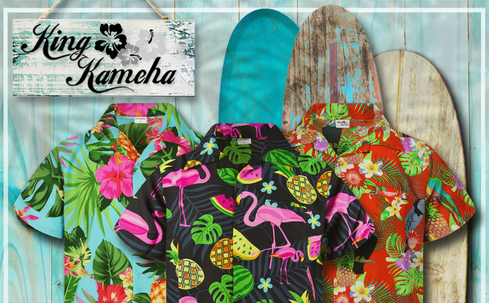 King Kameha Hawaiian Shirts Surf Beach