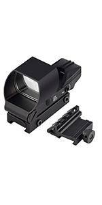 Feyachi Reflex Sight - Adjustable Reticle (4 Styles) Both Red and Green in one Sight!