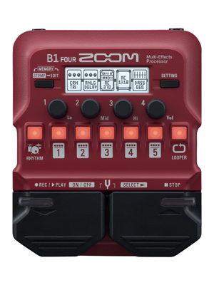 zoom, b1 four, bass