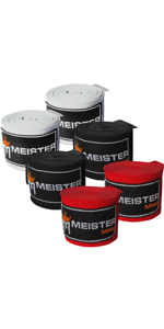 Meister 180" Semi-Elastic Hand Wraps - 3 Pair Pack