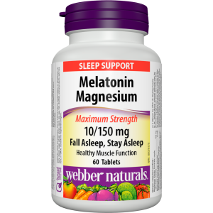 webber naturals melatonin with magnesium 10 mg of melatonin and 150 mg of magnesium sleep support