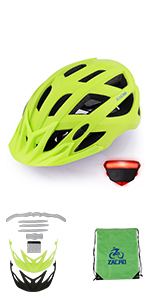 zacro bike helmet with light