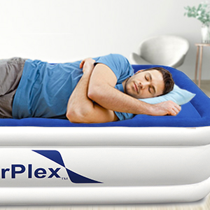 enerplex 13 inch raised luxury air mattress inflatable bed fast inflate airbed