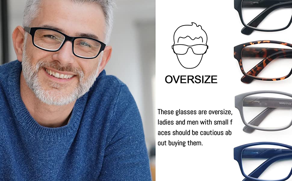 reading glasses for men oversized 