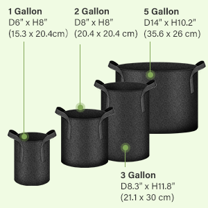 Sizes 1gallon-5gallon