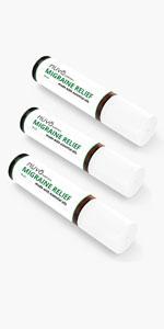 migraine stick headache relief peppermint roller roll on essential oil aromatherapy organic