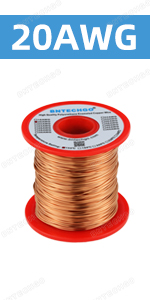 20AWG 20ga 20g 20gauge enameled magnetic varnished copper wire enameled magnet coated wire