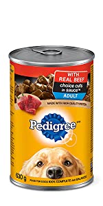 Pedigree Wet Dog Food Choice Cuts in Gravy Chicken, Canned Dog Food, Cans, Chicken Food