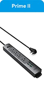 6ft 4ac power bar with usb