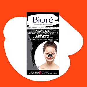 Biore Pore Charcoal nose strip andblackhead remover for improved better looking clearer skin