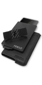 fidelo minimalist wallet for men best pop up aluminum slim rfid metal credit card holder money clip