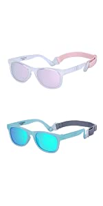 COCOSAND Baby Sunglasses with Strap Age 0-2