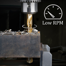 cobalt drill bit low speed rpm