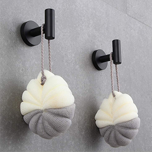 stusgo Wall Mounted Robe Coat Hooks Kitchen Heavy Duty Door Hanger 2 Pack