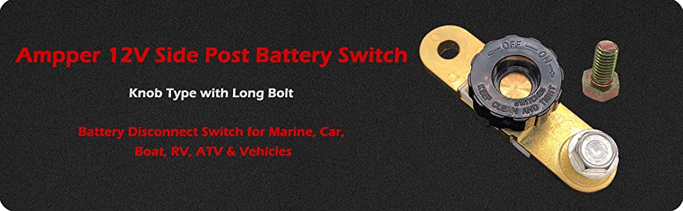 Ampper Side Post Battery Master Switch