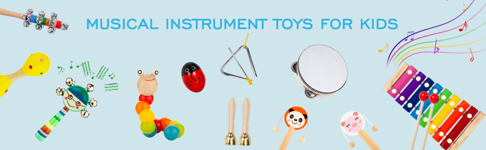 19 Types 32 pieces Wooden Percussion musical toy