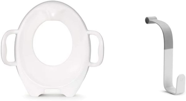 Munchkin Sturdy-Potty Seat (Colour May Vary) & Hooked Potty Ring Hook, Grey - Image 2