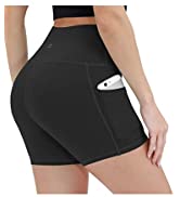 ALONG FIT Yoga Shorts 5" - 11" Biker Shorts for Women with Pockets High Waisted Running Workout S...