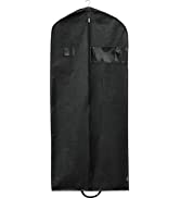 SimpleHouseware 60-Inch Premium Garment Bag Covers for Suits, Tuxedos, Dresses, Coats Storage or ...