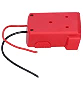 Battery Adapter for Milwaukee ABS Red 18V Battery Converter Connector Industrial Supplies with Fi...