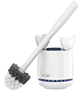 MR.SIGA Premium Toilet Bowl Brush and Holder with Solid Handle and Durable Bristles for Bathroom ...