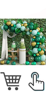 Jungle Safari Green Balloon Garland