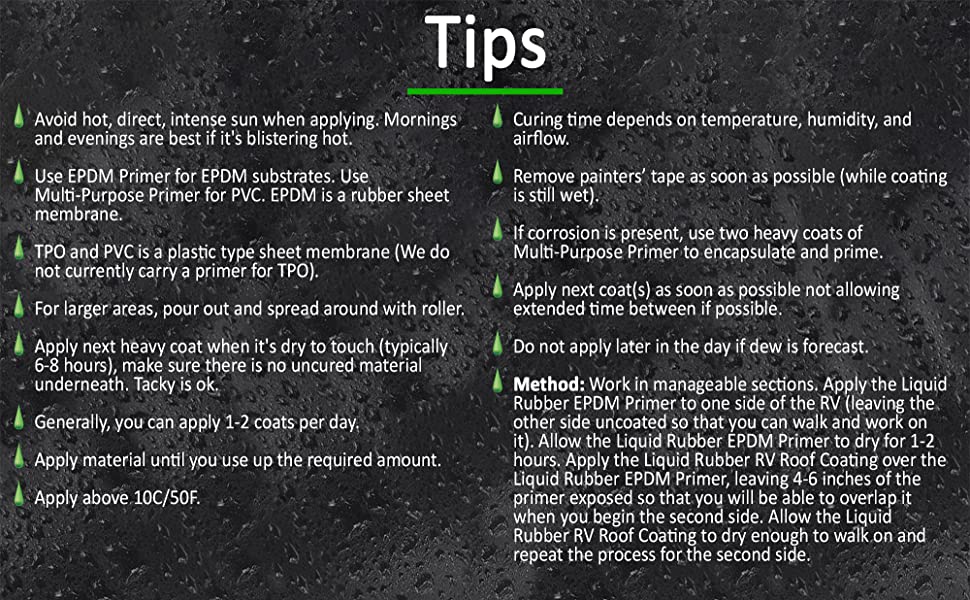 rv roof coating tips