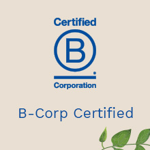 Designed for minimal environmental impact. Certified B-Corp