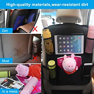 WildAuto Car Back Seat Organizer Kick Mats