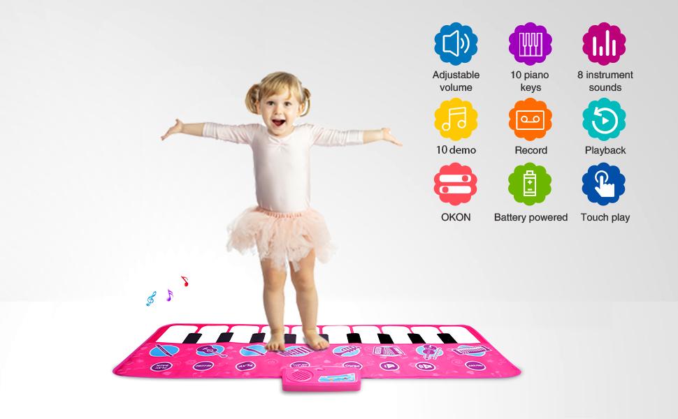 kids piano mat