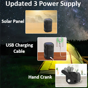 solar hand crank camping lantern