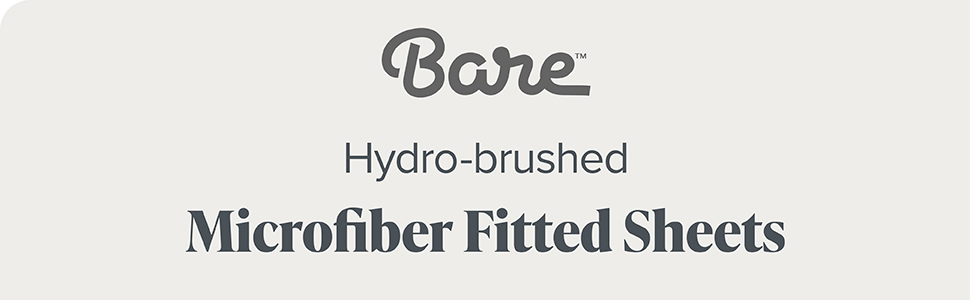 Bare Hydro-brushed Fitted Sheets