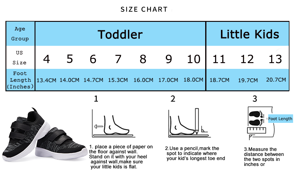 Toddler Shoes Running Walking Sports for Little Kids Boys Girls Sneakers
