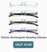 4 Pairs Reading Glasses, Blue Light Blocking Computer Glasses Women Men Anti Eyestrain/Glare