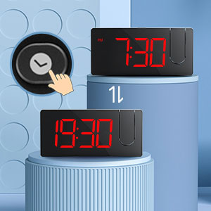 digital clock bedroom bedside projection alarm clock projector red