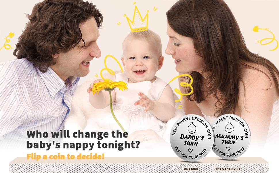 New Dad Mon Gifts Decision Coin