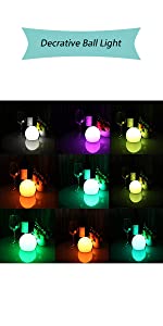 decorative ball light