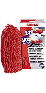 sonax car wash mitt microfiber 