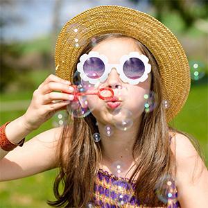  Round Flower Sunglasses Cute Kids Sunglasses UV Protection for Girls