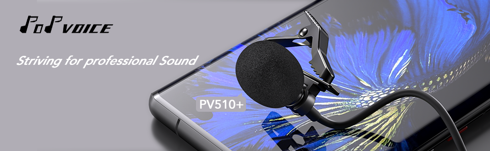 PoP voice professional lavalier lapel microphone